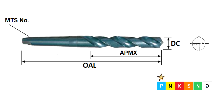 13.2mm HSS Standard Length MTS Drill DIN345